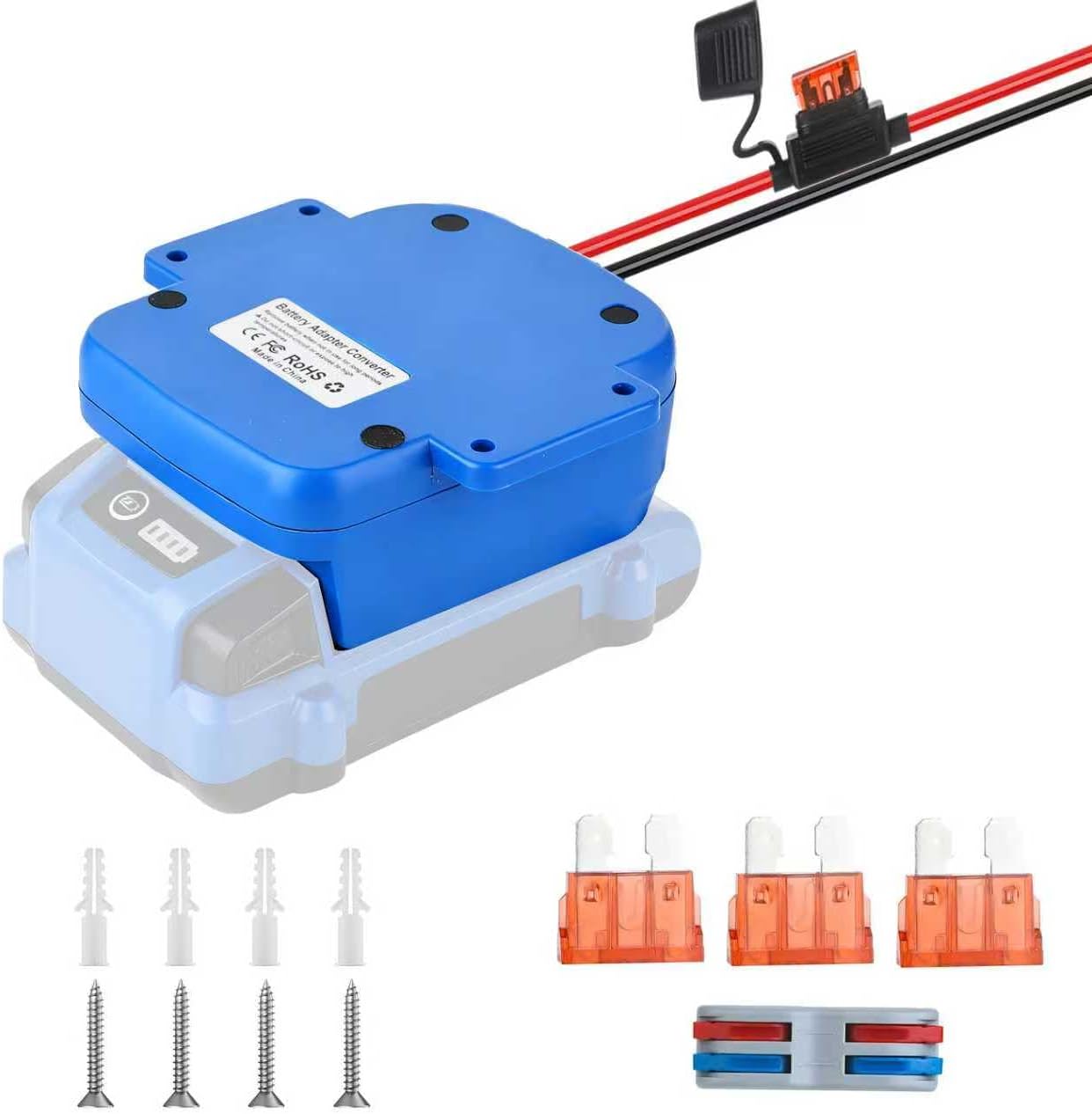 Adaptador rueda eléctrica comp Kobalt 24V con USB y C