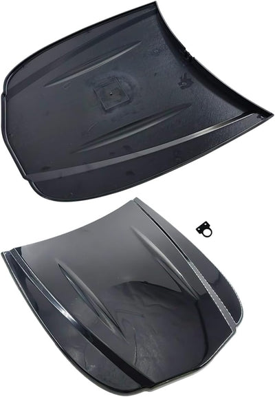 2 Pzas Capó Muestra Coche Negro Plástico ABS