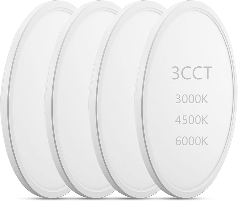 Luces LED empotradas 12" 3000-6000K 4 pack