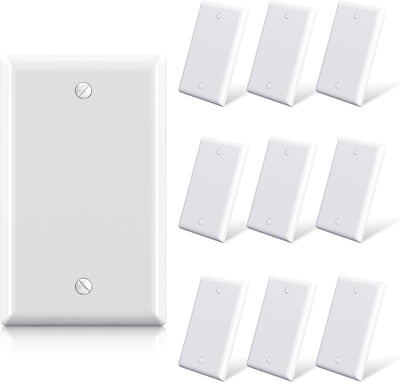 Placa pared dispositivo blanco 4.5x2.75 cubierta termoplástico