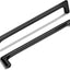 10 Tiradores Cajón 7.5" Negro Mate Moderno