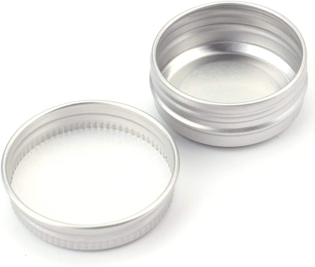 96 Mini Latas Aluminio 0.5oz con Tapas Rosca