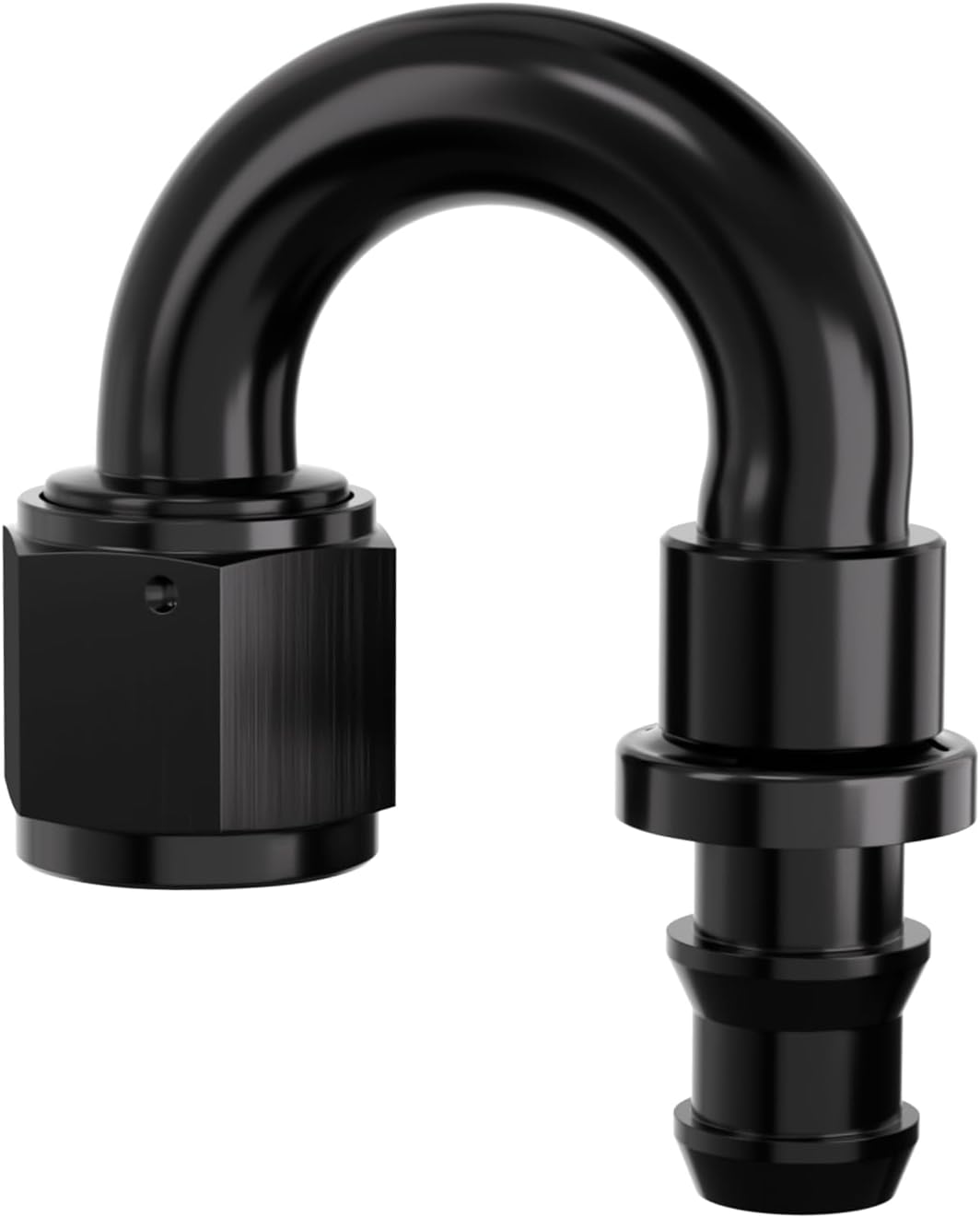 Adaptador manguera bloqueo giratorio 180grados aluminio
