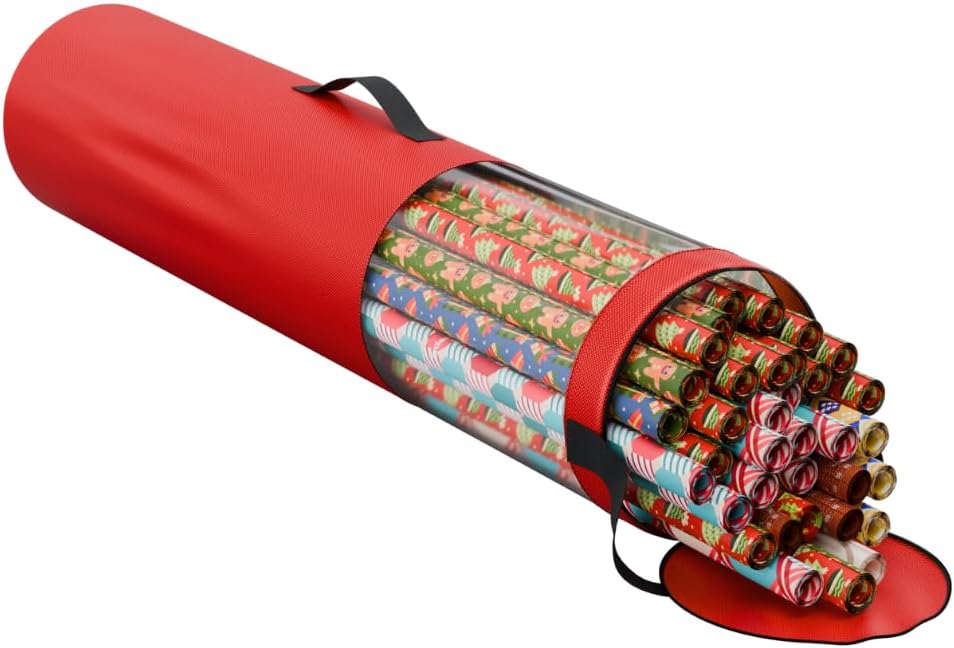 Bolsa almacenamiento papel regalo Navidad 40" poliéster