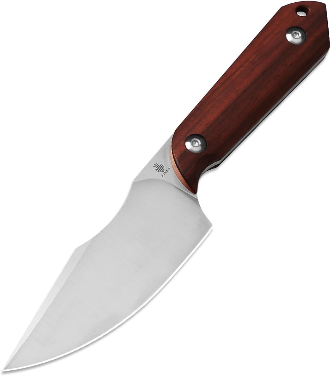 Cuchillo fijo Nitro V 3.84pulg mango sándalo rojo