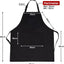 Delantal para hombre con bolsillos para cocina barbacoa