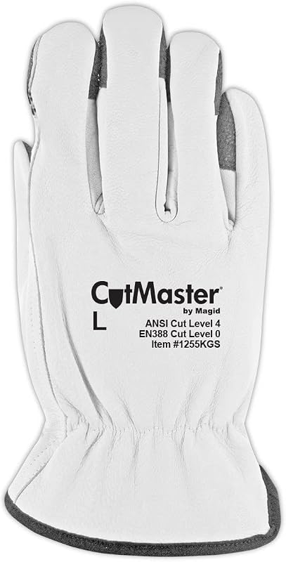 Guantes cuero conductor Keprotec ANSI A4 6 pares 13/4XL