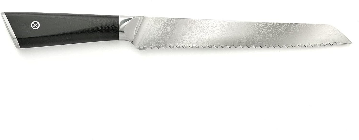 Cuchillo pan aserrado 8pulg mango G10 acero