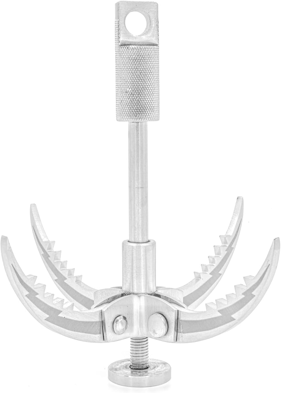 Grappling Hook Acero Inox 64ft Cuerda para Rescate y Tiro