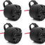 Alarma respaldo 12-24V impermeable 4 Pzas negro