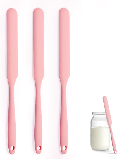 3 Pzas Espátulas Silicona Raspador Flexible Mantequilla