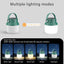 Linterna led solar recargable luz campamento emergencias