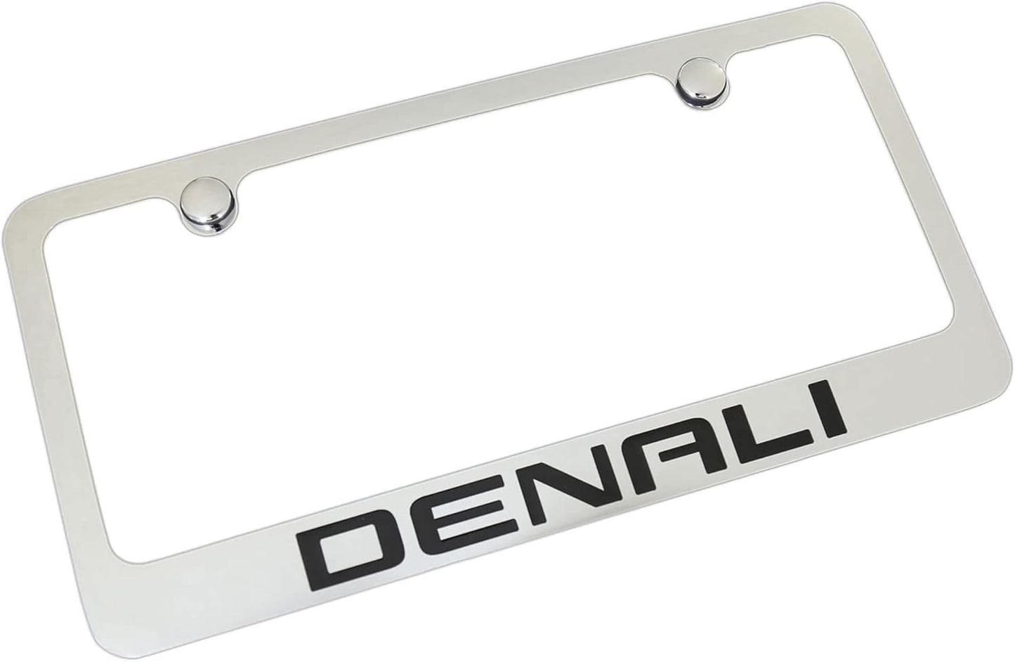 Marco matrícula metal cromado Denali