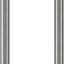 Manija ducha acero inox 304 8" para vidrio 1/4-1/2"