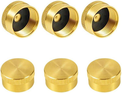 6 Taps Repuesto Latón Macizo 1lb Tapa Sellada Tanque Propano