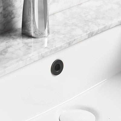 Set 2 fundas orificio lavabo circular bronce aceitado