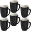 Set 6 Tazas Porcelana 12oz para Té Negro