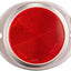 Reflector ovalado aluminio rojo 3