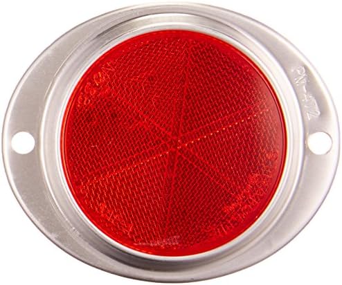 Reflector ovalado aluminio rojo 3