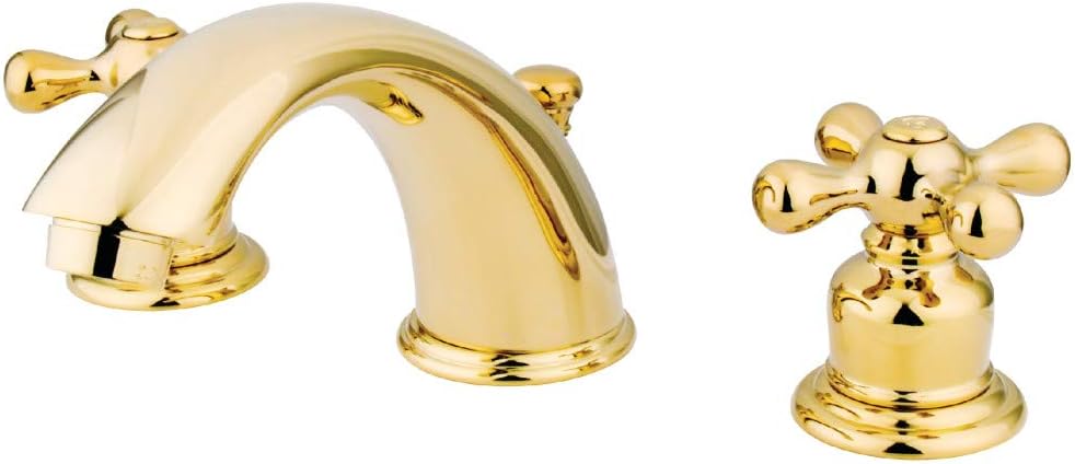 Grifo lavabo victoriano 8pulg latón pulido