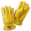 Guantes cuero doble palma elástica talla L 12 Pzas