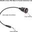2 Adaptadores TRS impermeables 0.138" para auto RV barco