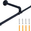 Perchero industrial hierro negro 20" desmontable