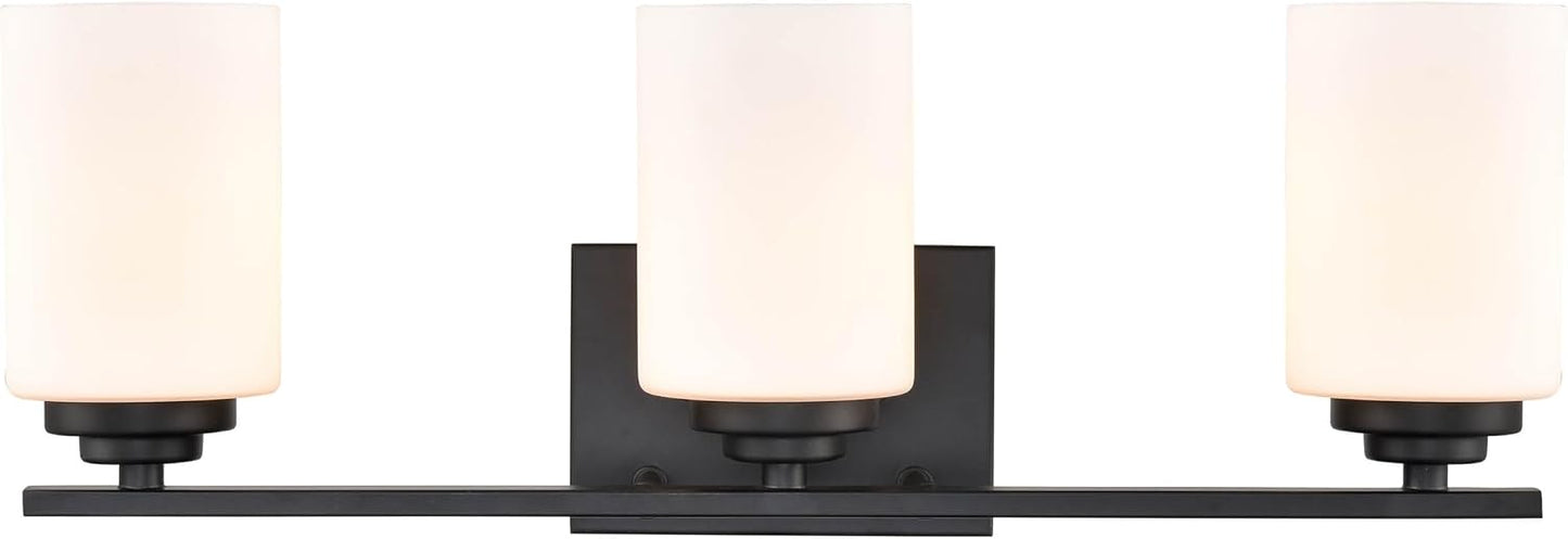 Tocador 3 luces Durham Collection acabado negro mate