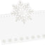 60 Tarjetas Lugar Copo Nieve Etiqueta Mesa Navidad