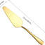 Servidor pastel acero inox set 2 pzas dorado cocina bodas