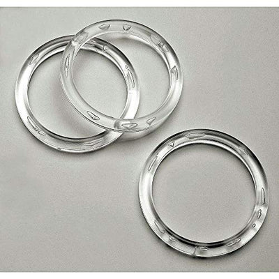 Anillos bufanda plástico 2.5pulg transparente 100uds