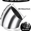 Codo escape 4pulg acero inox ss304 45 grados coche modificado