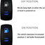 Interruptor bomba combustible LED azul 5 pines coche 4x4
