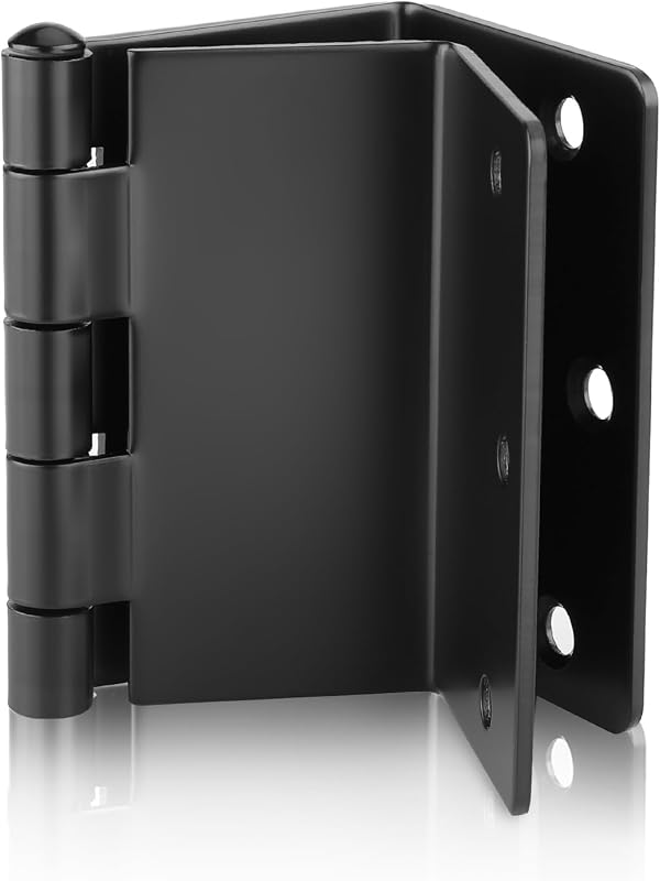 6 Bisagras Expandibles Negras Puerta Servicio Pesado 3.5"