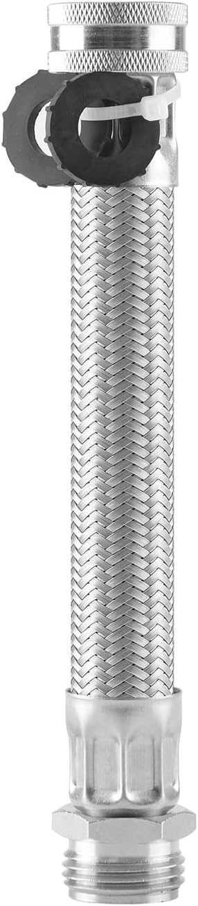 Extensión manguera jardín acero inox 7.5pulg