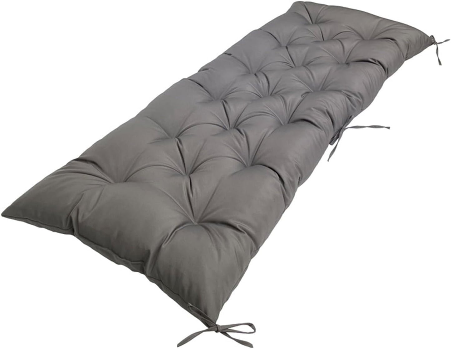 Cojín banco exterior impermeable gris oscuro acolchado 40x20