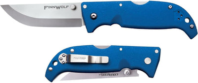 Cuchillo plegable caza Finn Wolf hoja 3.5pulg Griv-Ex azul