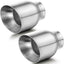 Punta escape 2.5" doble pared acero automóvil