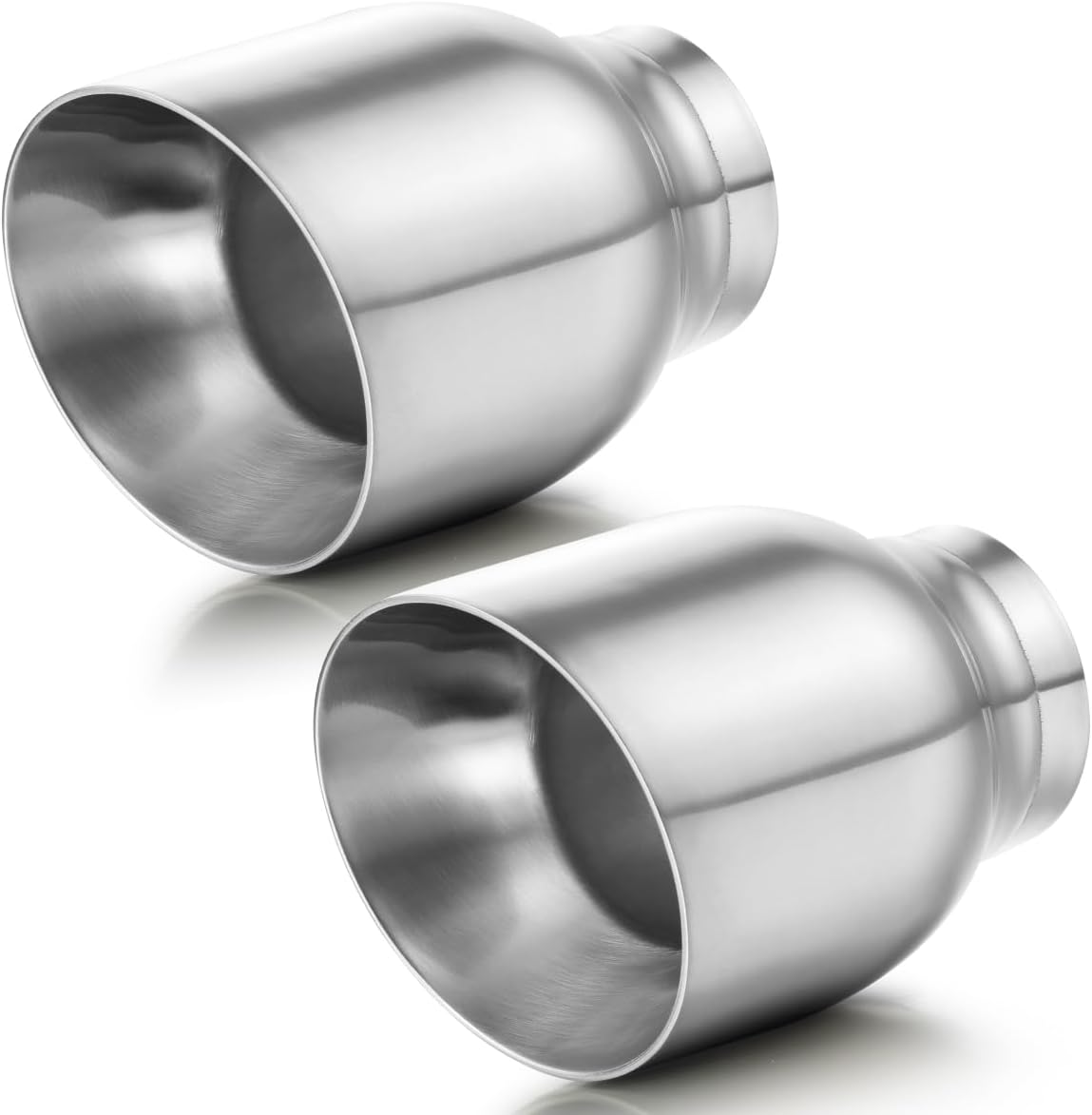 Punta escape 2.5" doble pared acero automóvil