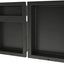 Estante ducha triple nicho negro 32x20x4"