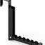 Gancho plegable negro para ropa 6 ranuras dormitorio baño