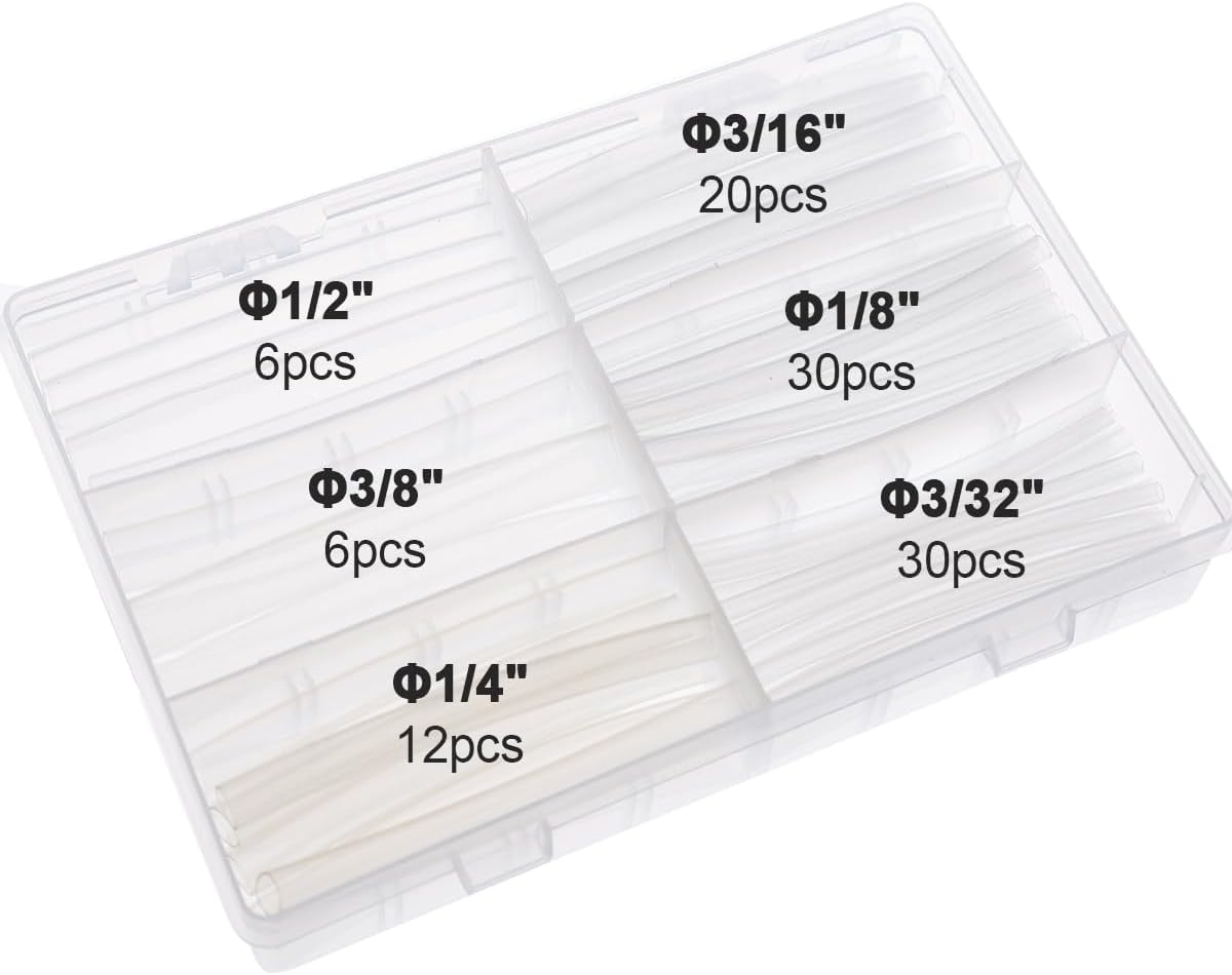 Kit 104 Pzas Tubos Termorretráctiles Doble Pared Adhesivo