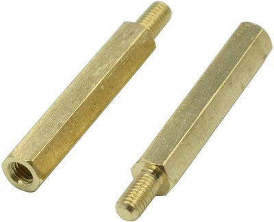 Separador pilares latón hexagonal m3 0.984pulg 20pzas