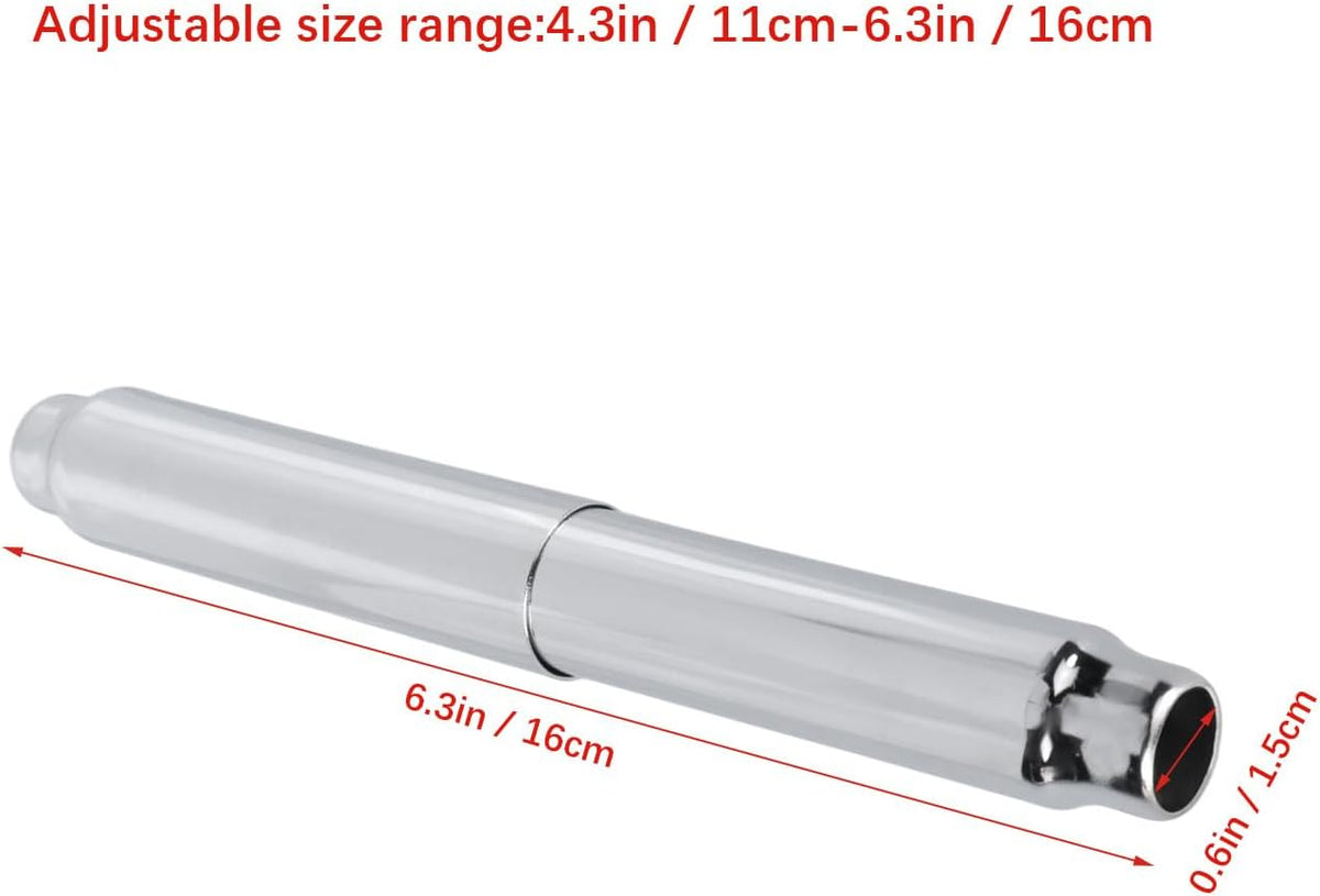 Portarrollo para papel higiénico acero inox con resorte cromo