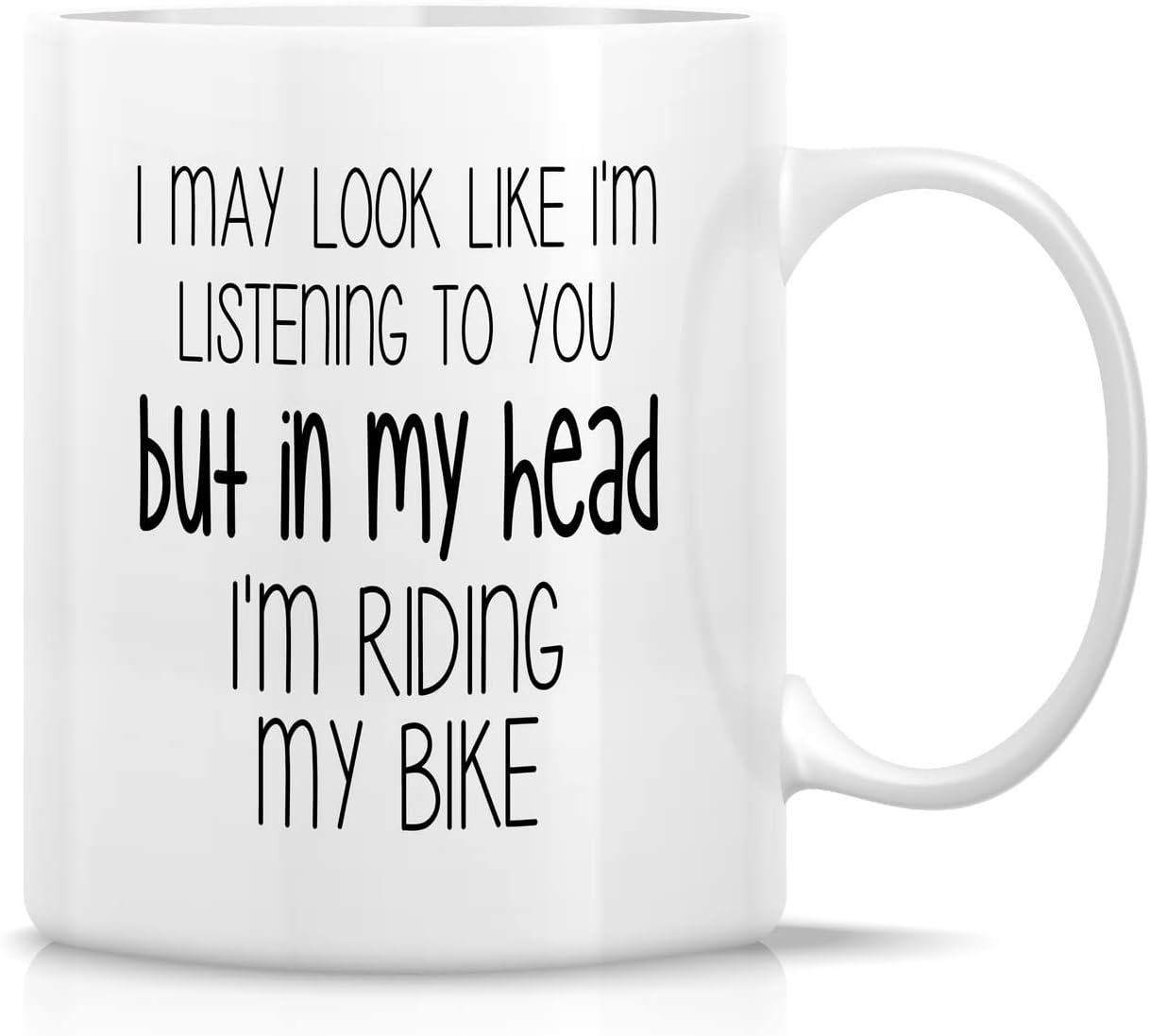 Taza cerámica 11oz ciclista motivacional regalo inspirador