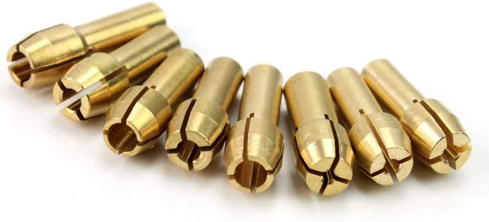 Set 2 Pinzas Latón para Herramientas Rotativas Dremel 0.039-0.126in