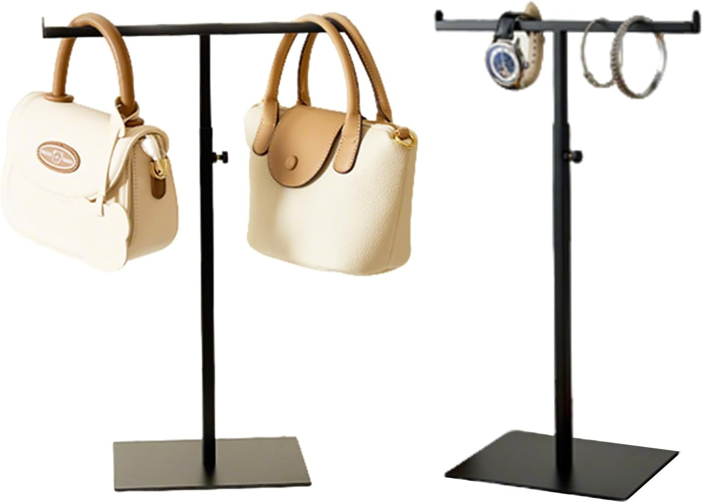 Soporte joyería acero inox 2 Pzas ajustable para mesa