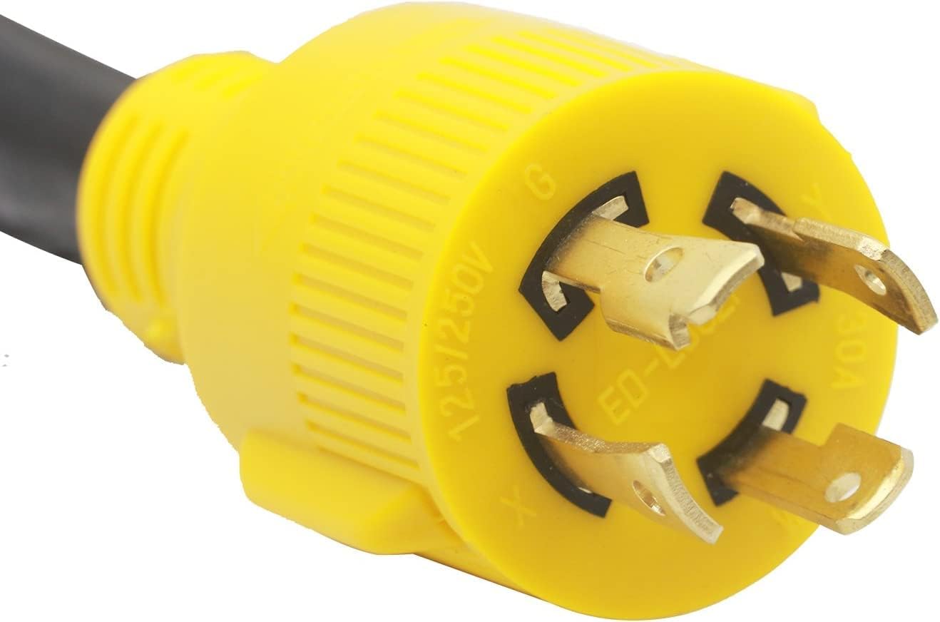 Cable adaptador eléctrico 30A 4 clavijas a 30A 12"