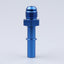 Adaptador an6 a 3/8 pulg para fuel rail azul