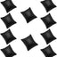 10 Pzas Almohadillas Joyería Cuero PU Negro